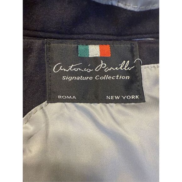 Antonio Parillo Cashmere/Wool Sport Coat Blazer 44L Vtg Gold Buttons Italy - Picture 7 of 9